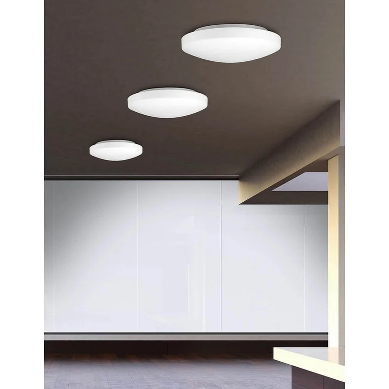 Nova Luce Ivi Bad Deckenlampe Weiß Glas