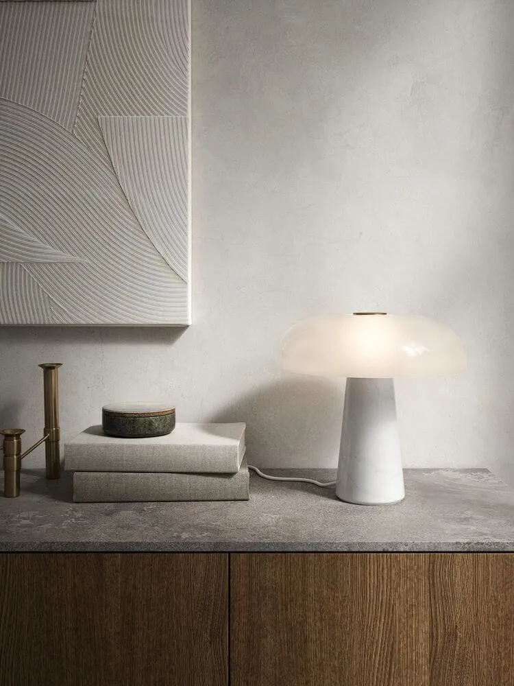 Glossy Marmor Tischlampe
