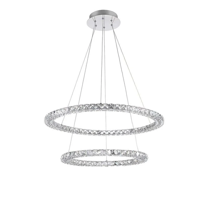 Nova Luce Celine LED Kristall-Hängeleuchte Ø 70cm