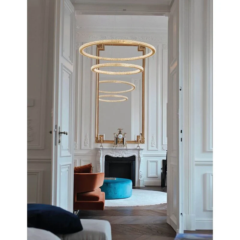 Nova Luce Cilion LED Hängeleuchte Messing, Gold