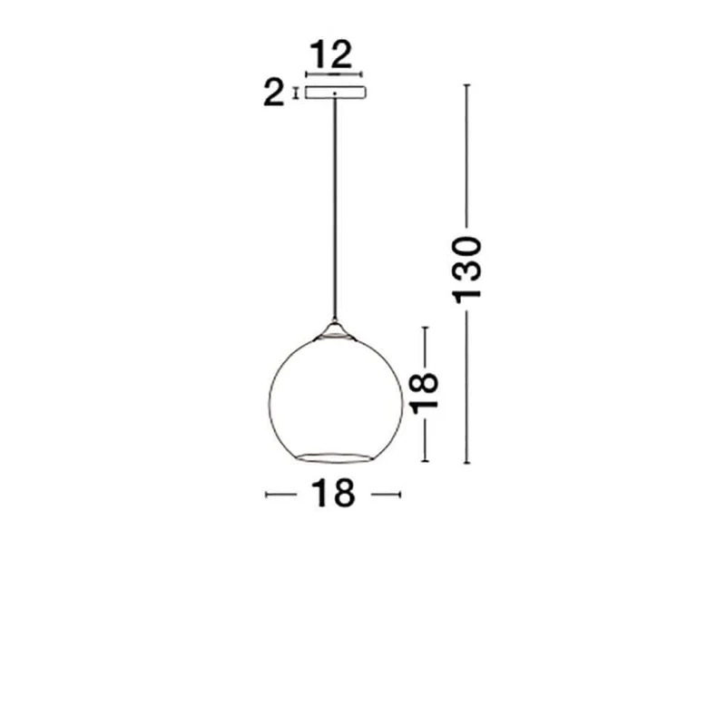 Blaze Pendellampe Ø 18cm Kupfer
