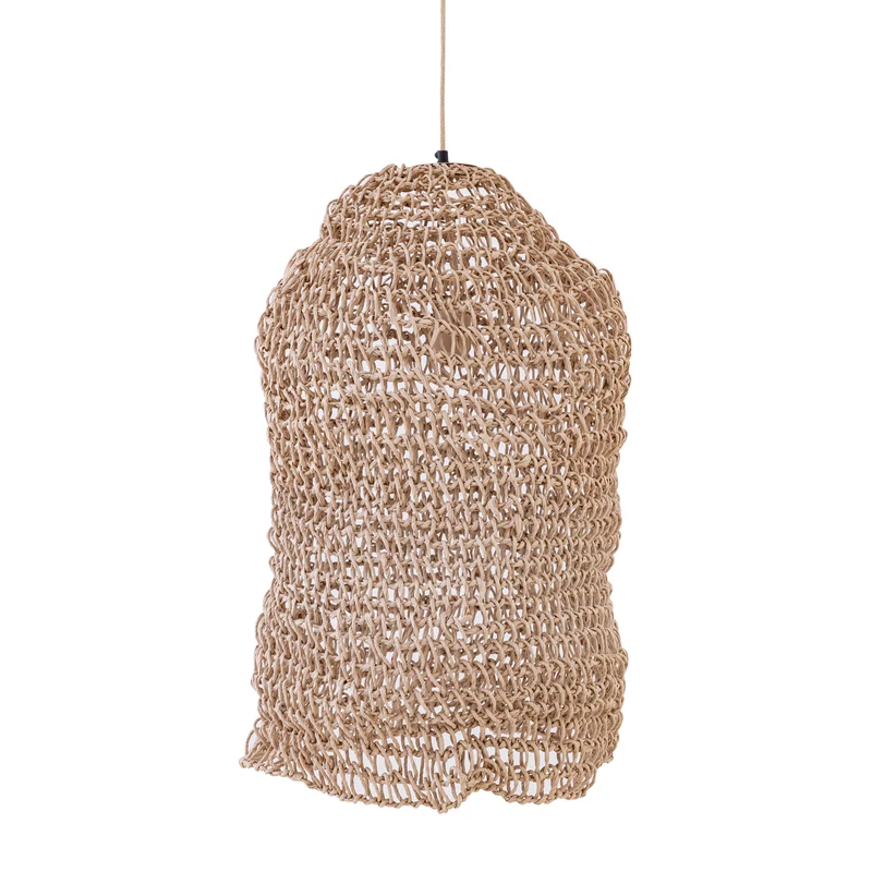 Pendelleuchte – Seildesign, Offene Form, Papiermaterial, Natur – Dayo | PTMD