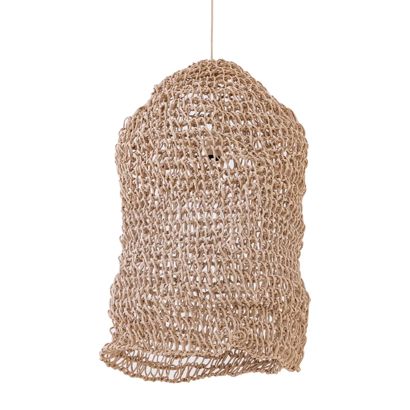 Pendelleuchte – Seildesign, Offene Form, Papiermaterial, Natur – Dayo | PTMD