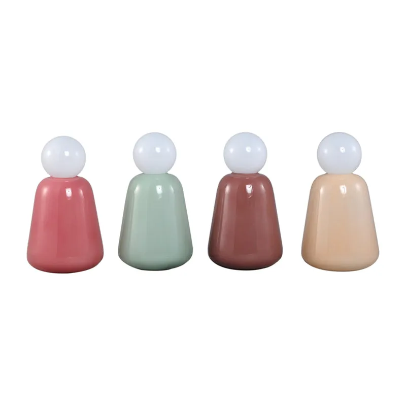 LED-Leuchte – Glas Design, Aufladbare Funktion, Beige Farbe, Niedrig – Garine | PTMD