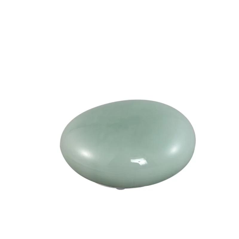 LED-Leuchte – Steinform Design, Aufladbare Funktion, Mintgrüne Farbe, M – Shalon | PTMD