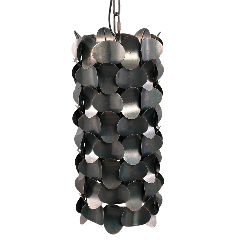 Pendelleuchte – Kreisdesign, Schlanke Form, Eisenmaterial, Schwarz, S – Jaye | PTMD