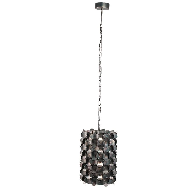 Pendelleuchte – Kreisdesign, Breite Form, Eisenmaterial, Schwarz – Jaye | PTMD