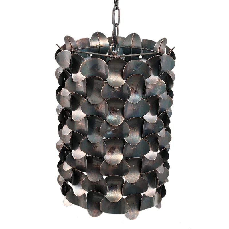 Pendelleuchte – Kreisdesign, Breite Form, Eisenmaterial, Schwarz – Jaye | PTMD
