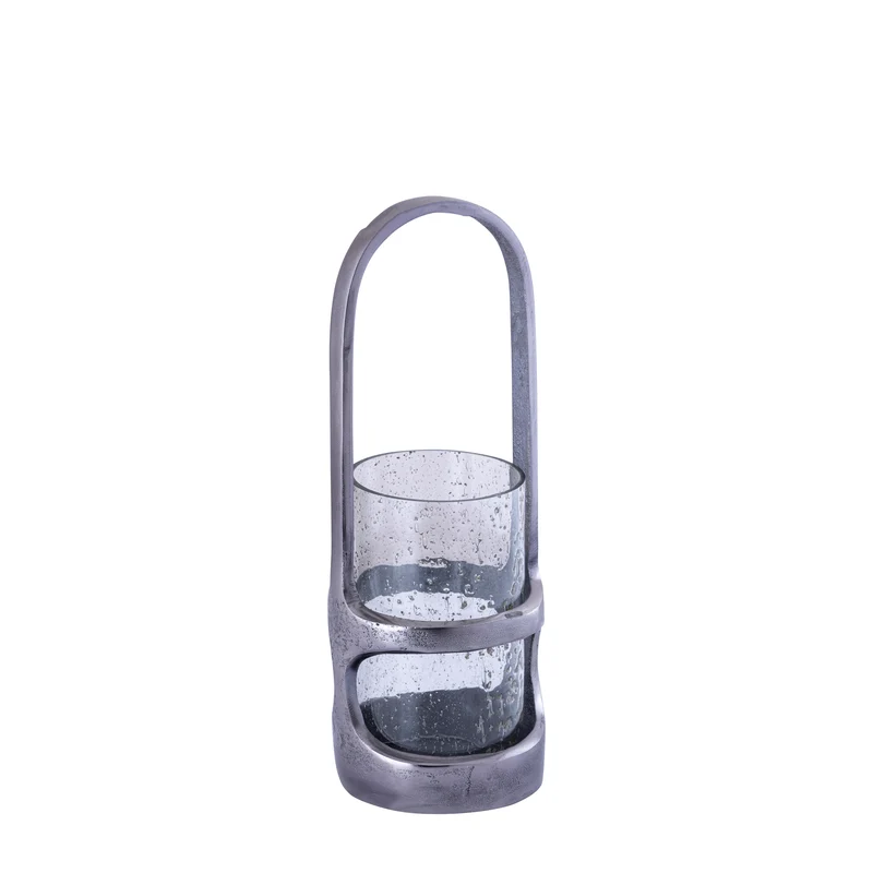 Laterne – Gegossenes Aluminium Design, Hohe Form, Schwarzer Farbton, S – Rahana | PTMD