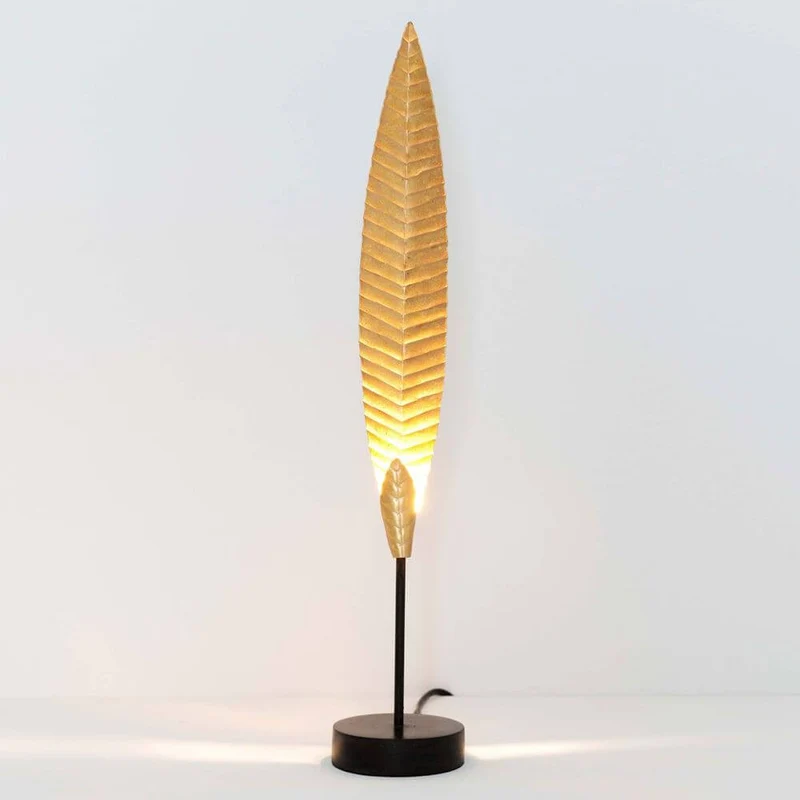 Tischleuchte Penna Eisen Gold-Braun-Schwarz