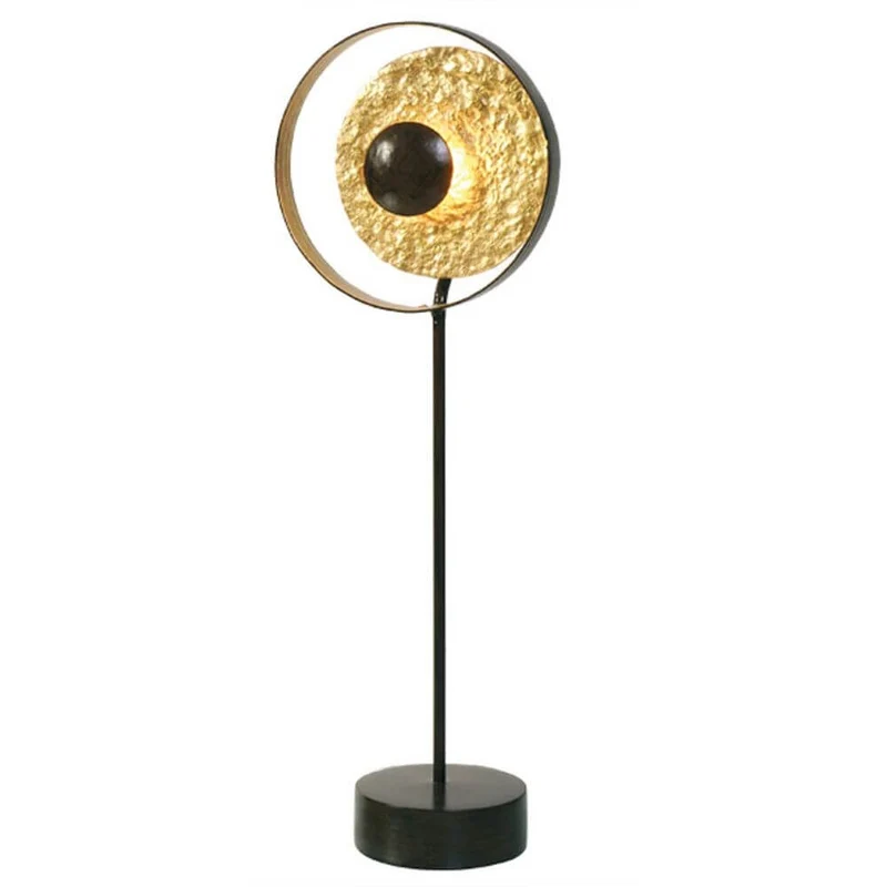 Tischleuchte Satellite Eisen Braun-Schwarz-Gold