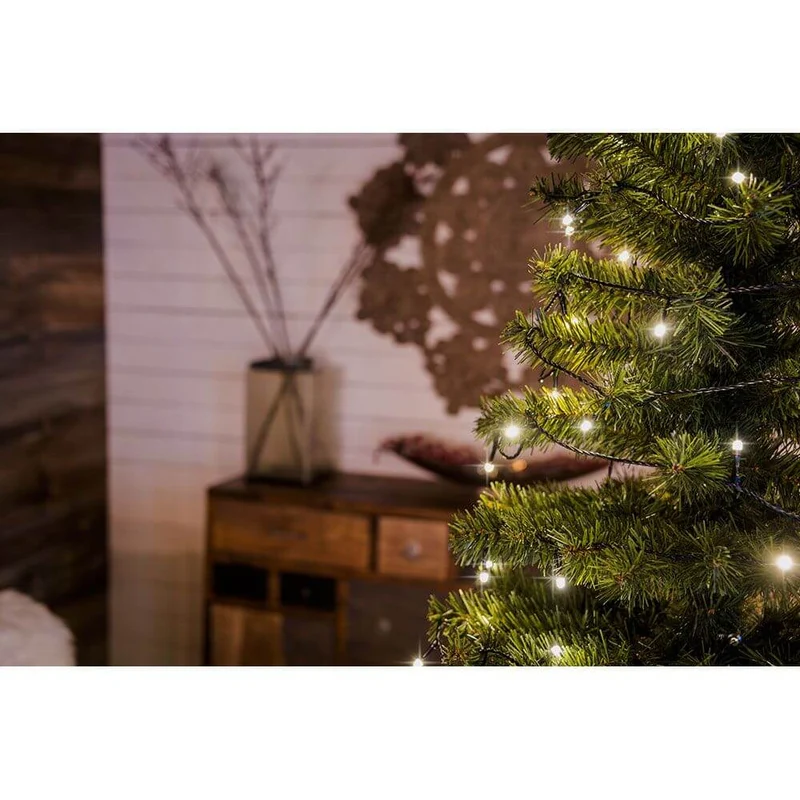 3,6m Micro LED Lichterkette gefrostet 100 Warmweiße Dioden