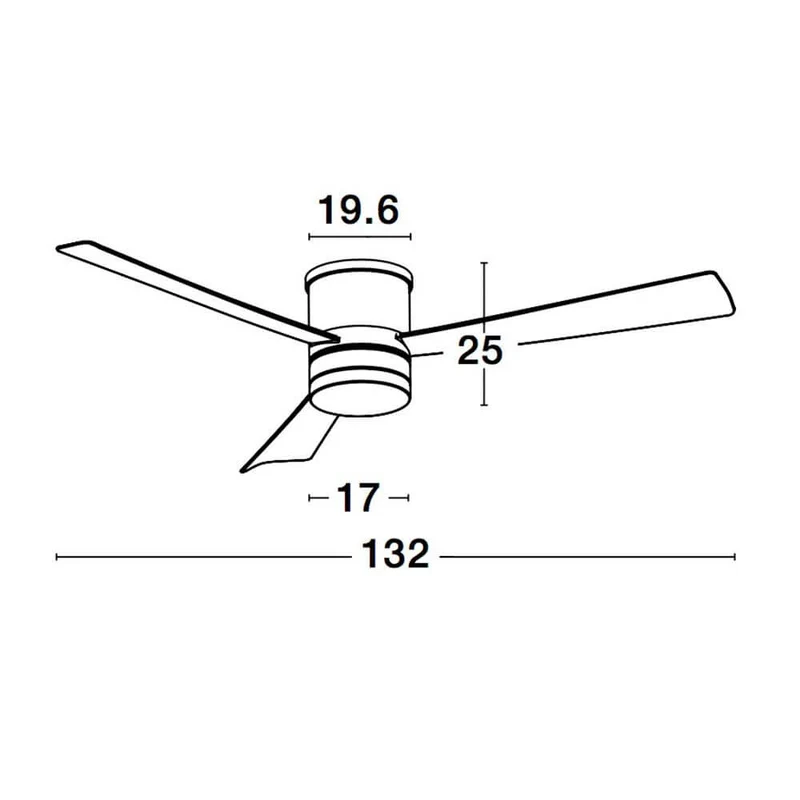 Silky LED Ventilator Holz Weiß