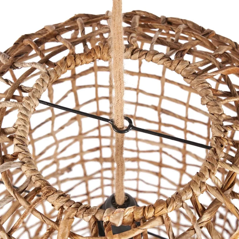 Pendelleuchte – Bananenblatt, Geflochtenes Design, Nestform, L - Kuso | Bazar Bizar Antwerp