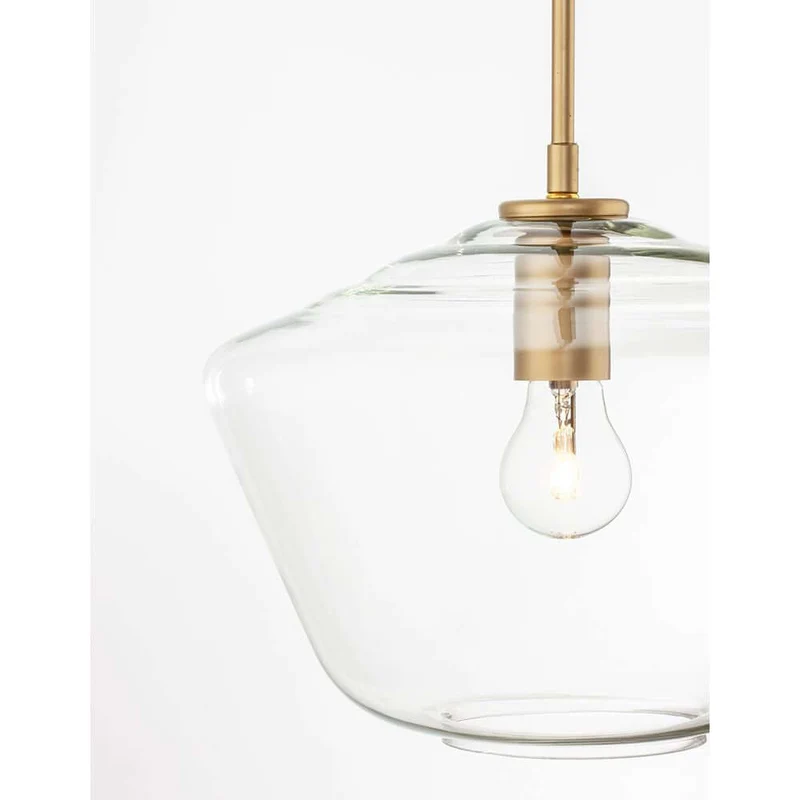 Prisma Glas Pendelleuchte Gold