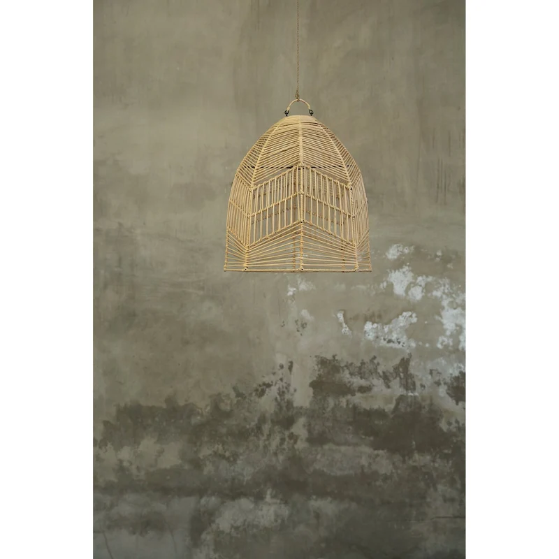 Pendelleuchte – Rattanmaterial, Geflochtenes Design, Handgefertigte Form, M - Bala | Bazar Bizar Antwerp