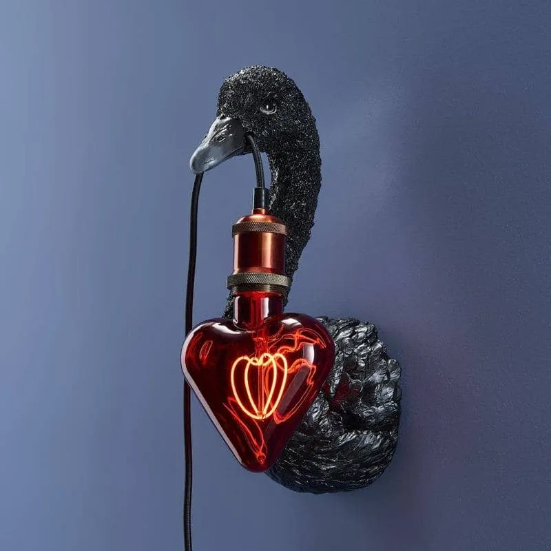 LED-Leuchtmittel – Herzform, Dekoratives Filament, Glasdesign, Rotes Licht – Heart | WERNS