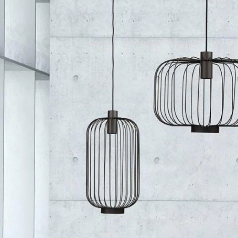 Cages M Gitter-Pendelleuchte 30cm Schwarz