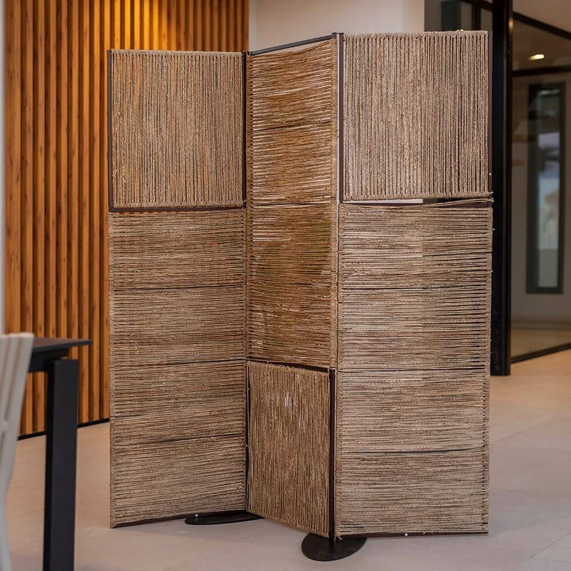 Biombo Milos Stellwand aus Jute