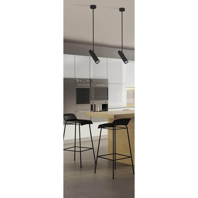Eyes Deckenleuchte 77cm mit verstellbaren Spot Schwarz