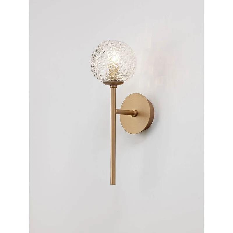 Mirano Kugel Wandlampe Gold, Klar