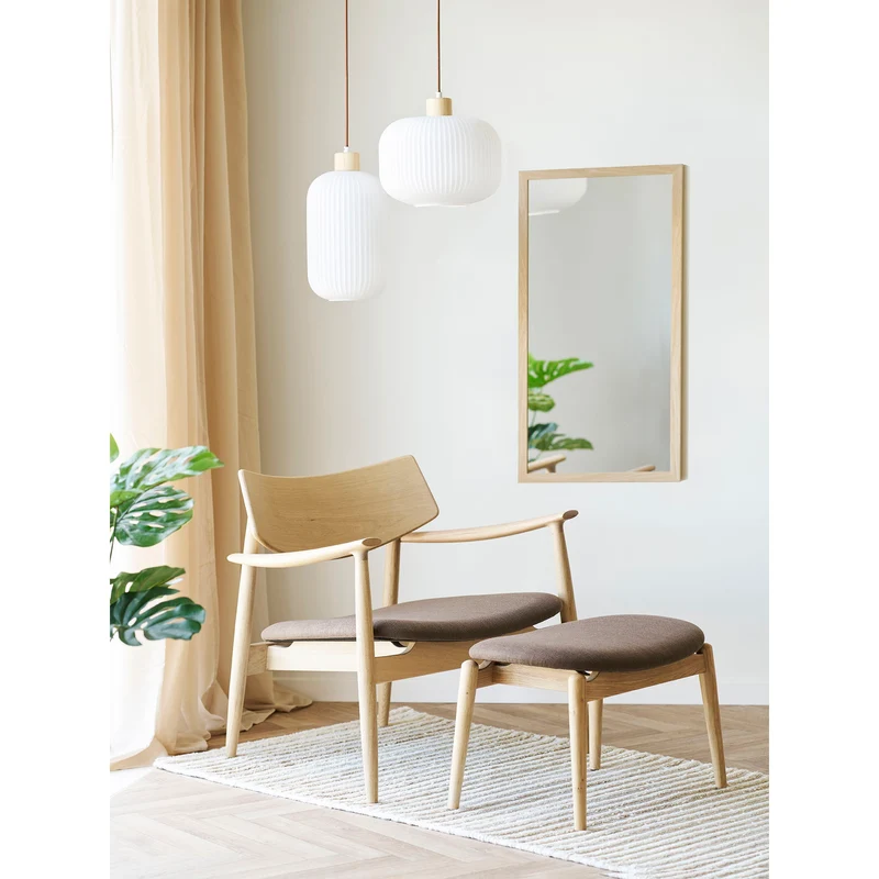Pendelleuchte – Glas & Holz, E27 Fassung, 38 cm - Argalo | House Nordic