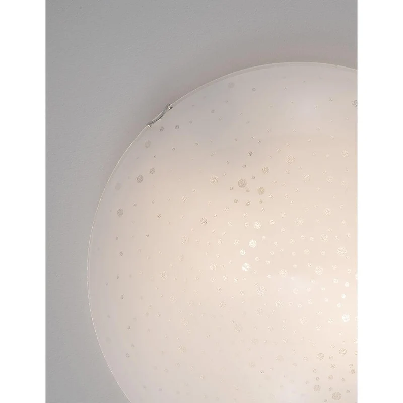 Minori Deckenlampe Ø 40cm Glas Weiß
