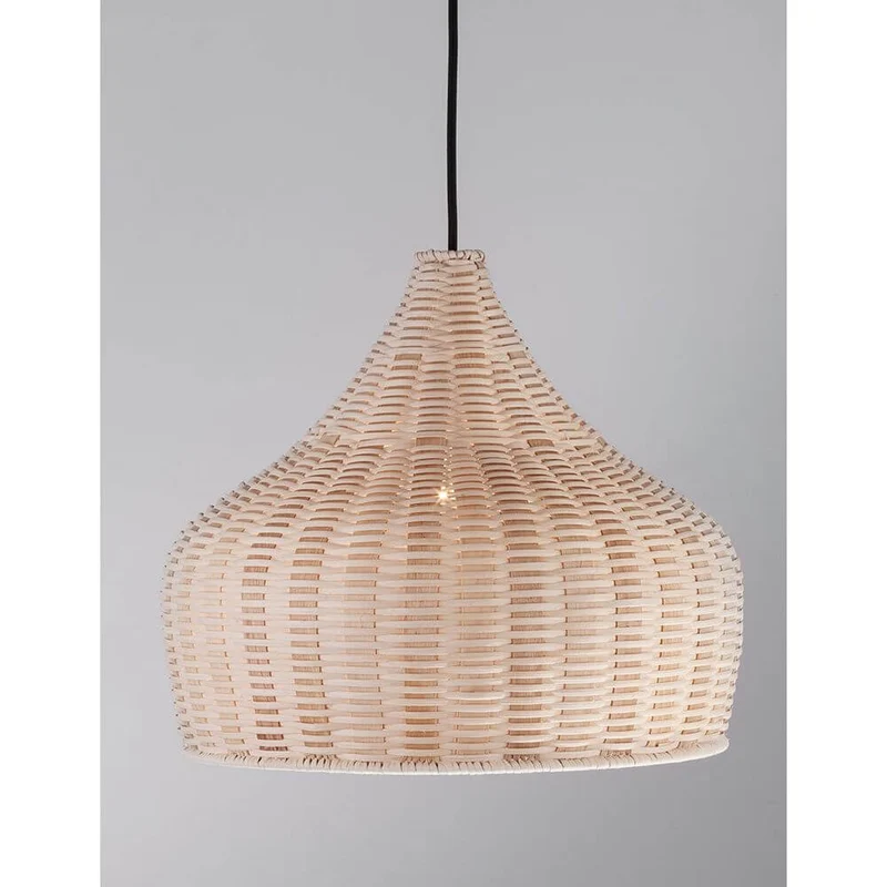 Mia Pendelleuchte Natur Rattan Ø 38,5cm