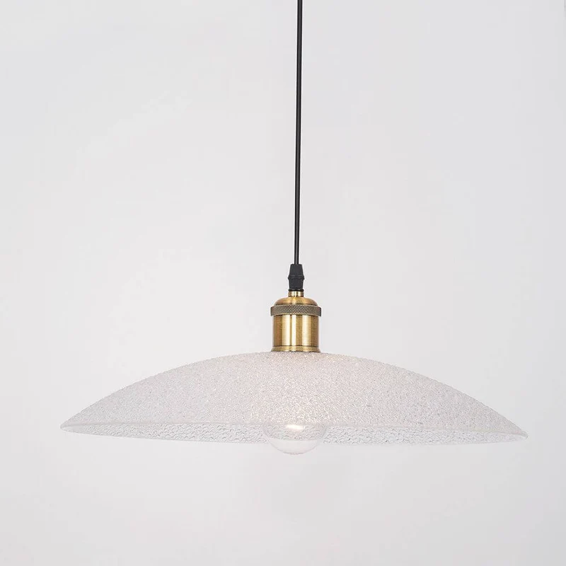 Sangro Glas Hängelampe Weiß, Gold