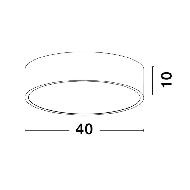 Roda LED Deckenlampe Ø 40cm Rund
