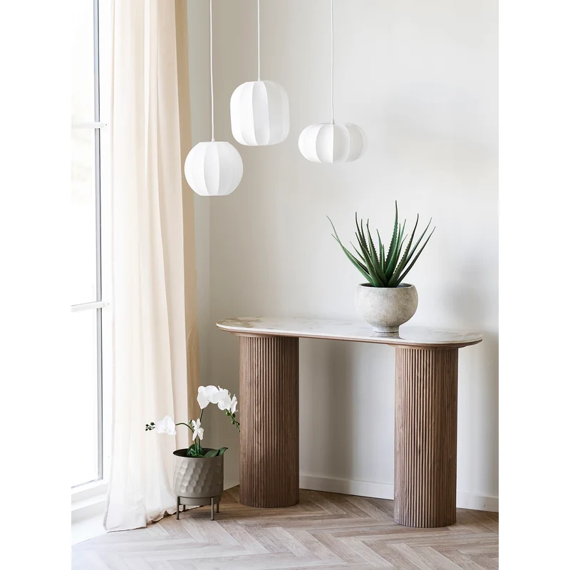 Blumentopf – Brauner Stahl, strukturierte Oberfläche, 26 cm hoch | House Nordic