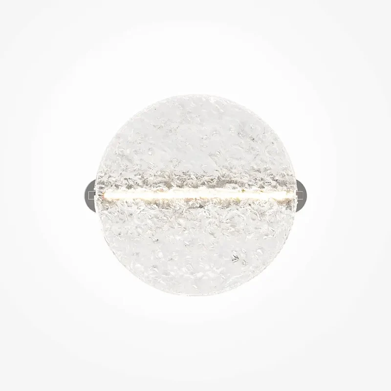Wandleuchte – Chromfarbenes Metall, Acrylschirm, 360° Licht, 7 W Leistung, 11 cm Höhe - Mangata | Maytoni