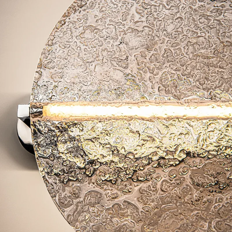 Wandleuchte – Chromfarbenes Metall, Acrylschirm, 360° Licht, 7 W Leistung, 11 cm Höhe - Mangata | Maytoni