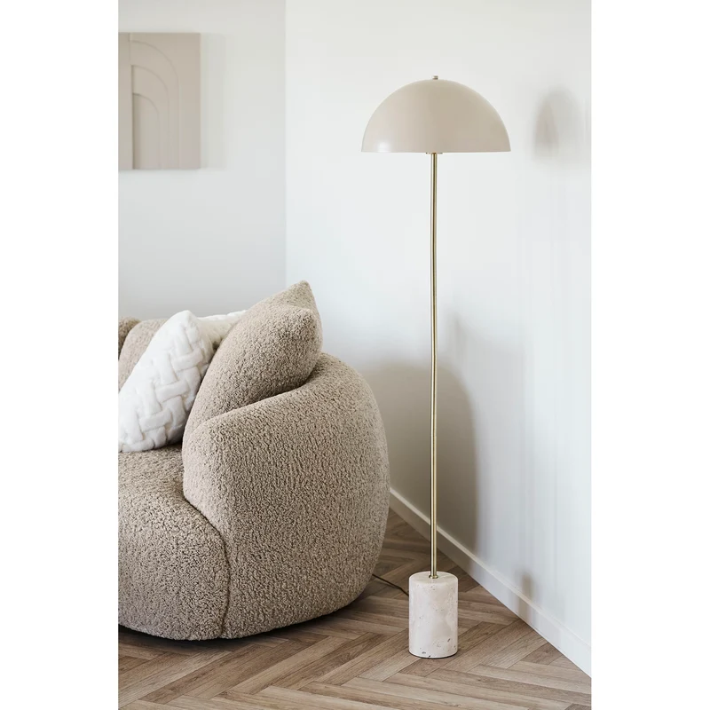 Stehleuchte – Marmorsockel, Stahlgestell, 155 cm Höhe - Sheffield | House Nordic