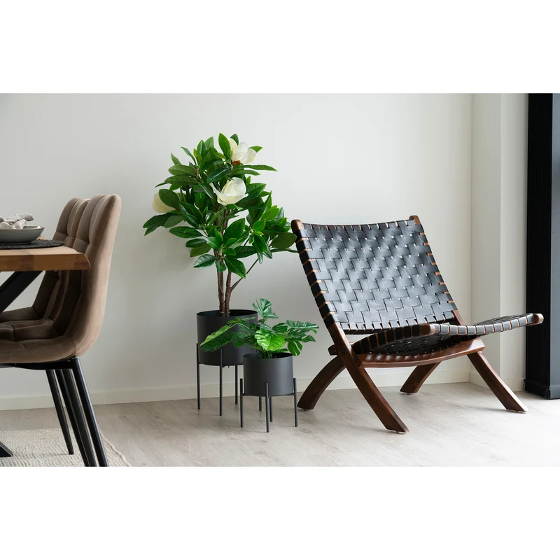 Blumentopf-Set – Grauer Stahl, Zwei Stück, Erhöhte Pflanzenelemente - Pavia | House Nordic