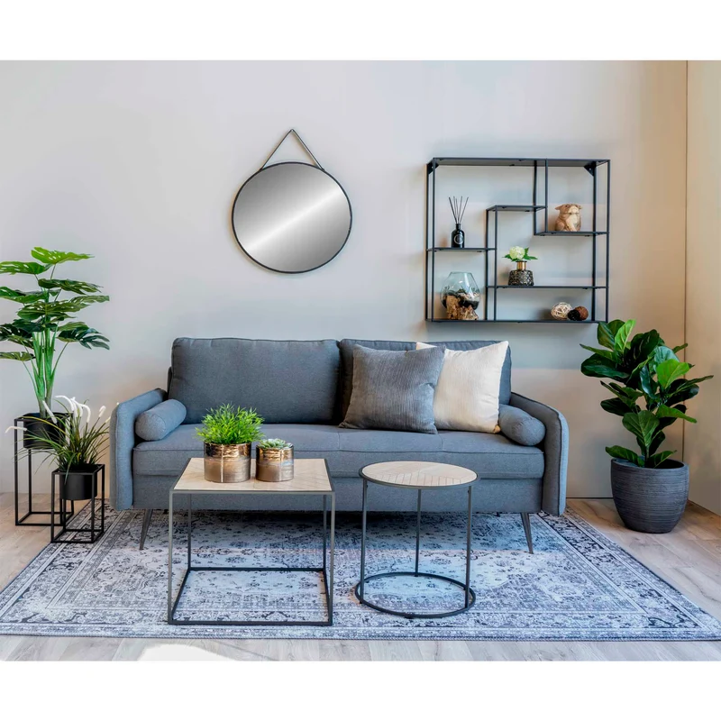 Blumentopf-Set – Schwarzer Stahl, Zweier-Set, Zwei unterschiedliche Höhen - Marla | House Nordic