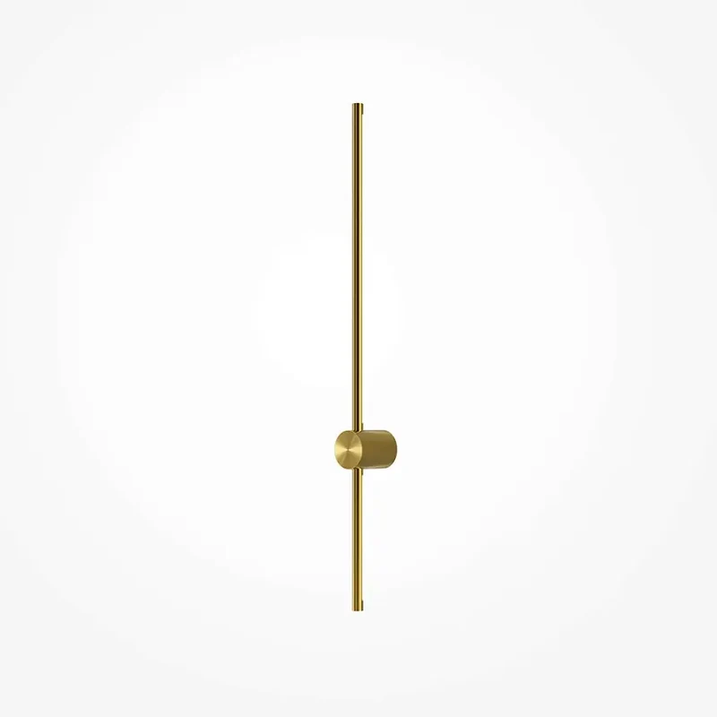 Wandleuchte – Messingfarbenes Aluminium, 10 W Leistung, Warmweiß, 90 cm Höhe - Light Stick | Maytoni