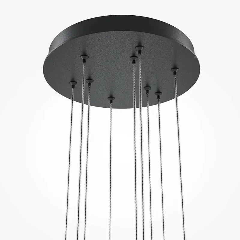 Pendelleuchte – Schwarzes Aluminium, 46 W Leistung, Warmweiß, 353 cm Höhe - Light Stick | Maytoni