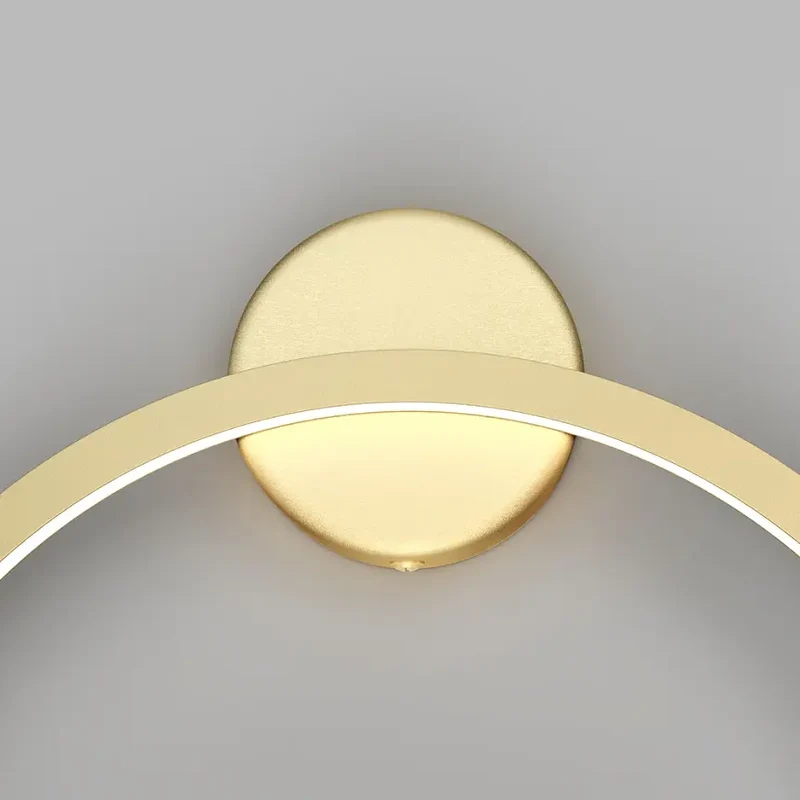 Wandleuchte – Messingfarbenes Aluminium, 24 W Leistung, Neutralweiß Licht, Ø40,0 cm - Halo | Maytoni
