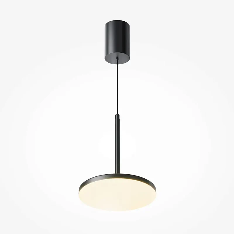 Pendelleuchte – Schwarzes Aluminium, 12 W Leistung, Warmweiß, Ø18,5 cm - Plato | Maytoni