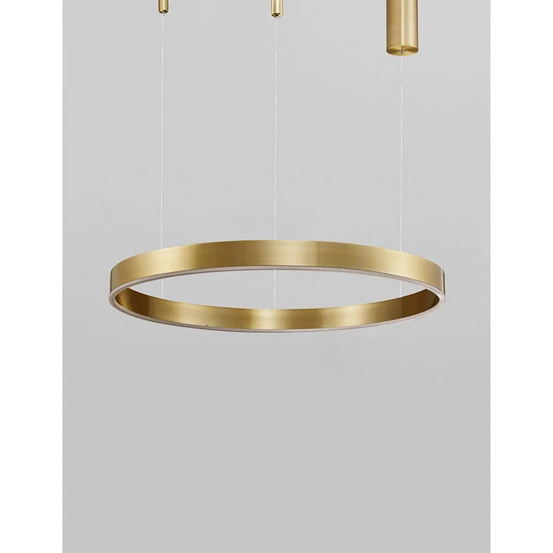 Motif LED Hängelampe Gold