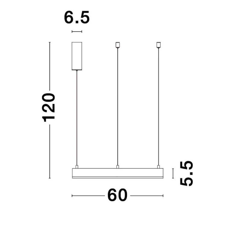 Motif LED Hängelampe Gold