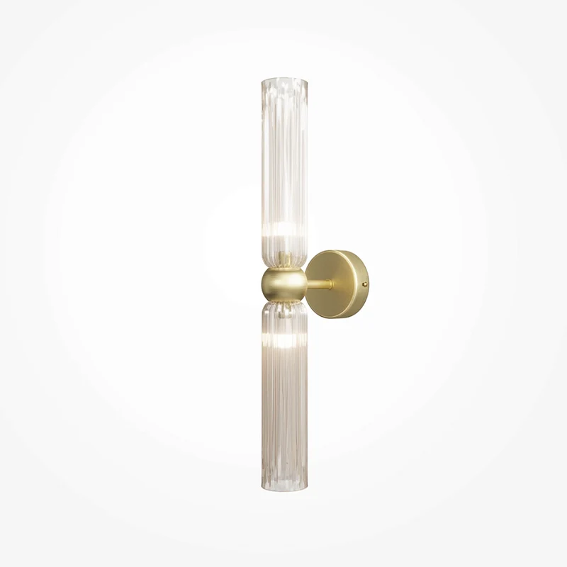 Wandleuchte – Gold Optik, Kognak Glas, 28 Watt - Antic | Maytoni