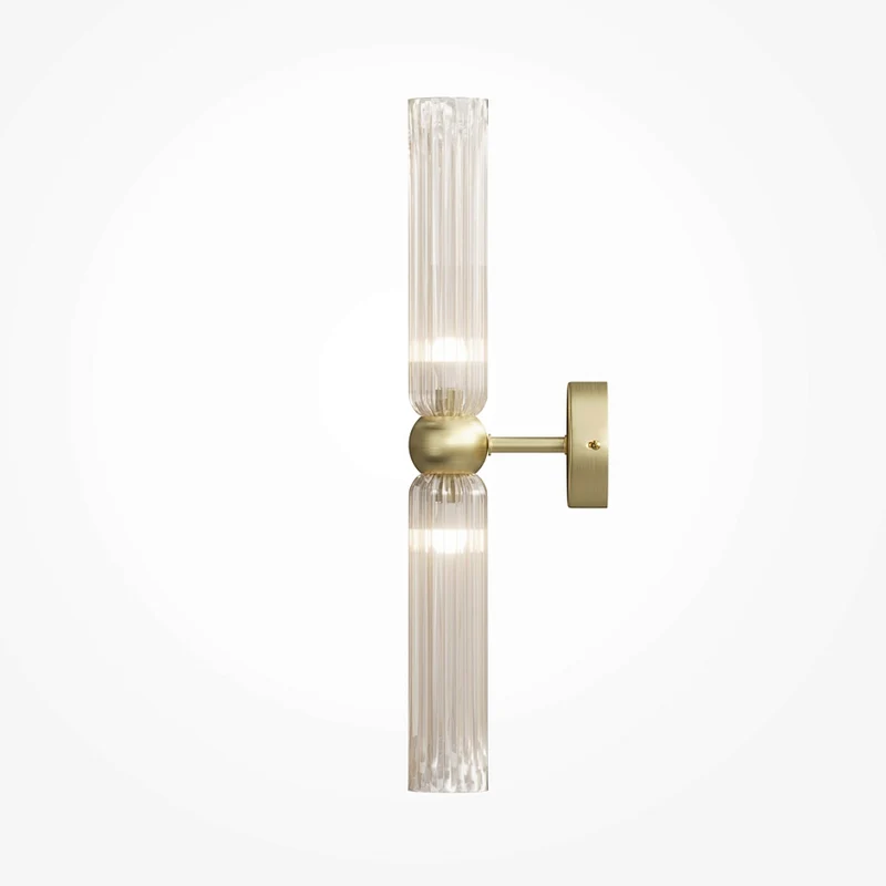 Wandleuchte – Gold Optik, Kognak Glas, 28 Watt - Antic | Maytoni