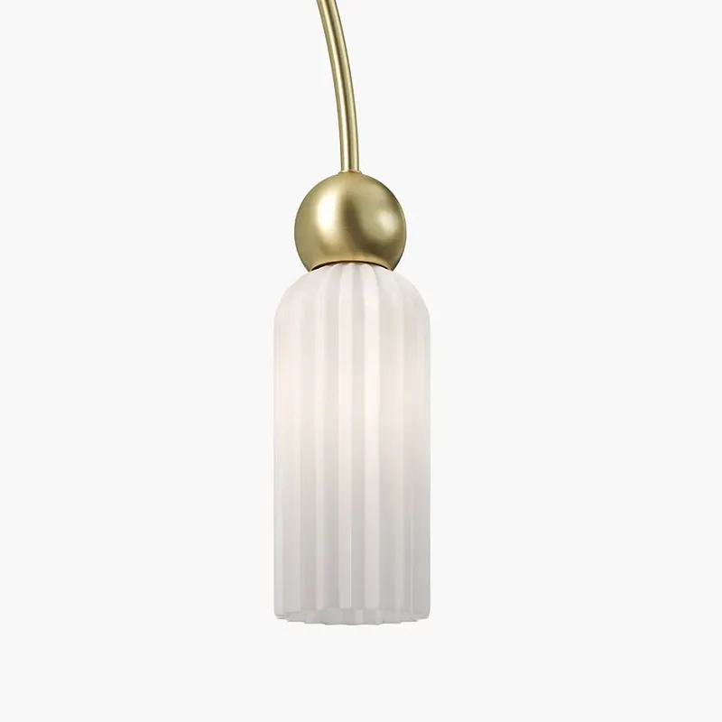 Pendelleuchte – Gold Optik, Weißglas, Vier Schirme - Antic | Maytoni