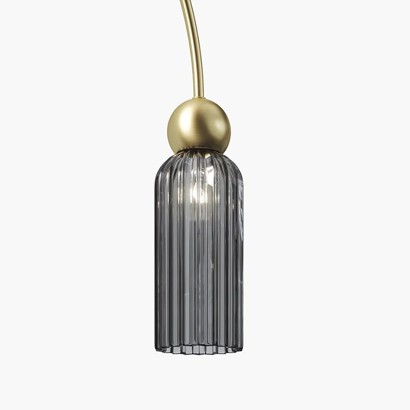Pendelleuchte – Gold Optik, Grauglas, Vier Schirme - Antic | Maytoni