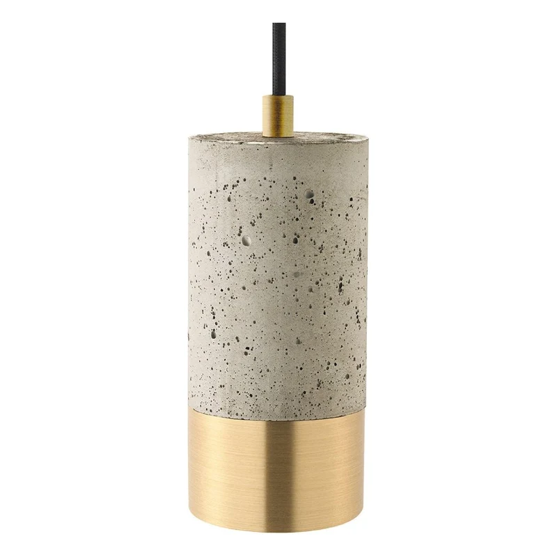 Pendelleuchte - Heller Beton, Metallring, 1,9m Kabel - Upset Concrete | Sigor