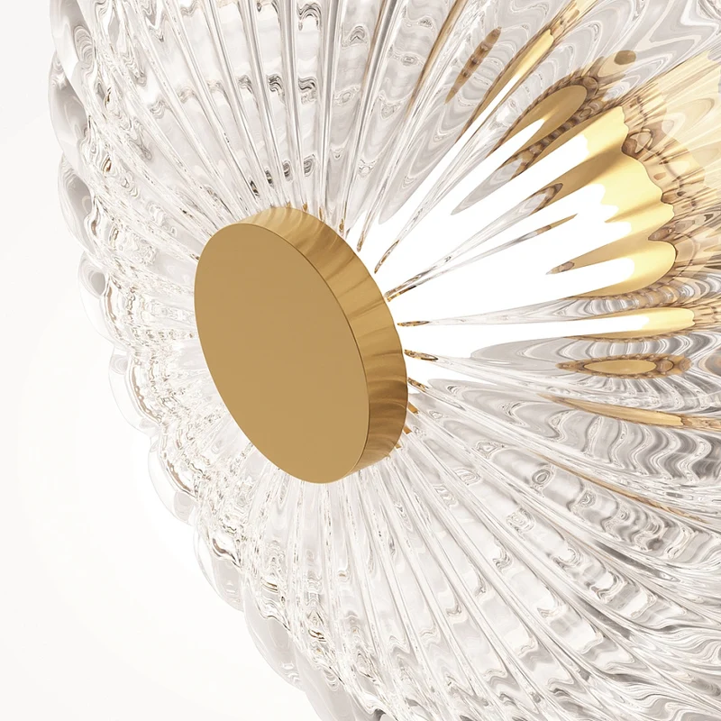 Wandleuchte – Goldmetall, Langes Glas, 76 cm Höhe - Amulet | Maytoni