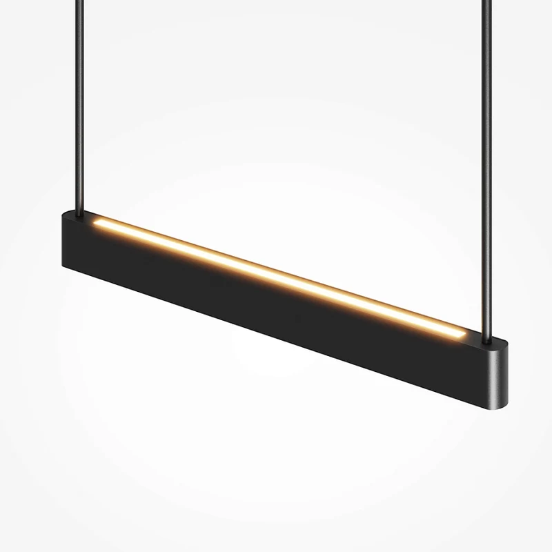 Pendelleuchte – Schwarzes Metall, Sanftes Reflexionslicht, 42 cm Schirm, 23 W, dimmbar - Ambience | Maytoni