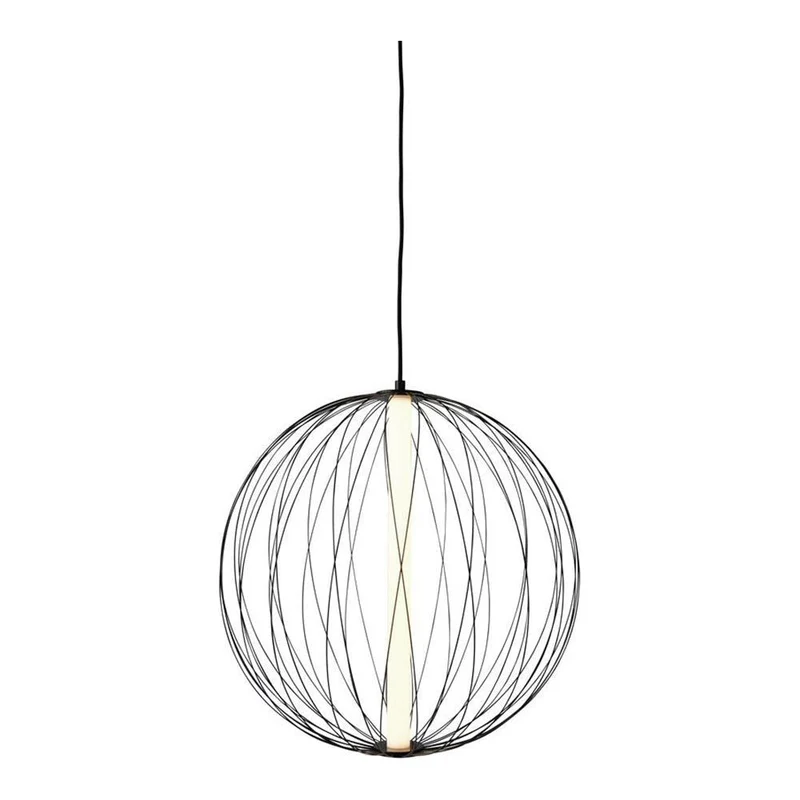 Pendelleuchte kugelförmiges Metalldesign architektonische Linien integrierte LED-Technik – ATOMIK | Sompex